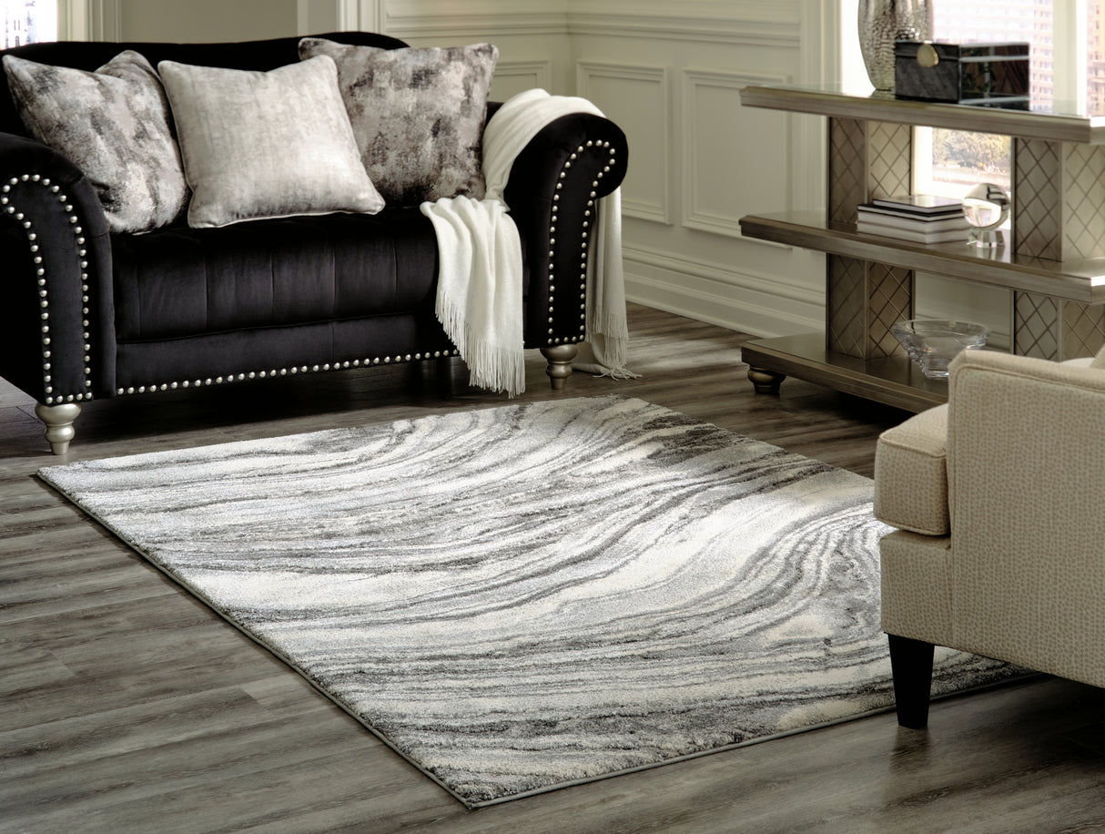 Furniture City Slidell - Ashley Furniture - Wysdale Rug - 7'10" x 10'3" Rug / Ivory/Gray - R404901