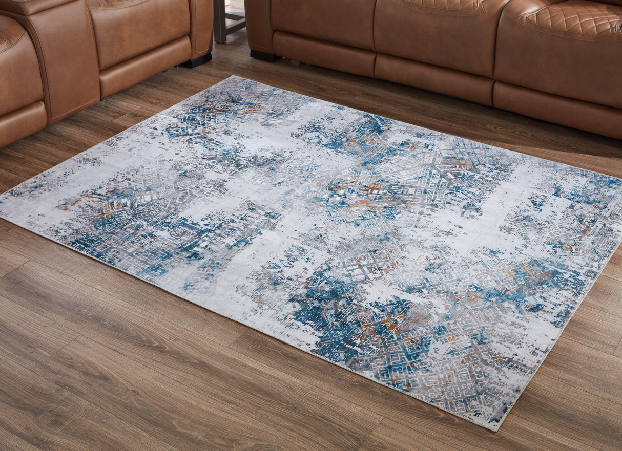 Furniture City Slidell - Ashley Furniture - Garyard Rug - 5' x 7' Washable Rug / Multi - R405772