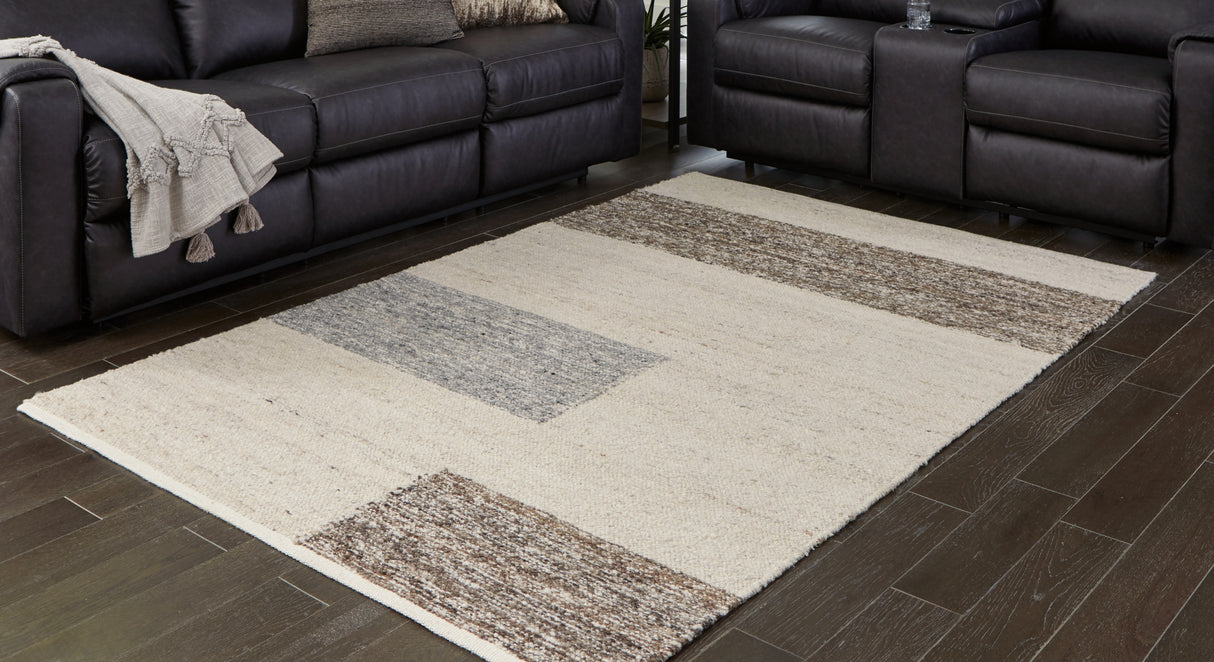 Furniture City Slidell - Ashley Furniture - Barus Rug - 8' x 10' Rug / Beige/Brown/Gray - R406401