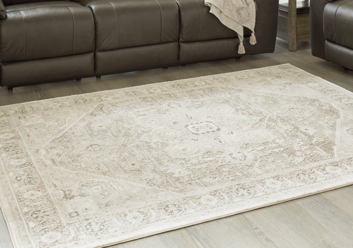 Furniture City Slidell - Ashley Furniture - Gatwell Rug - 5' x 7' Rug / Ivory/Gray/Tan - R406512