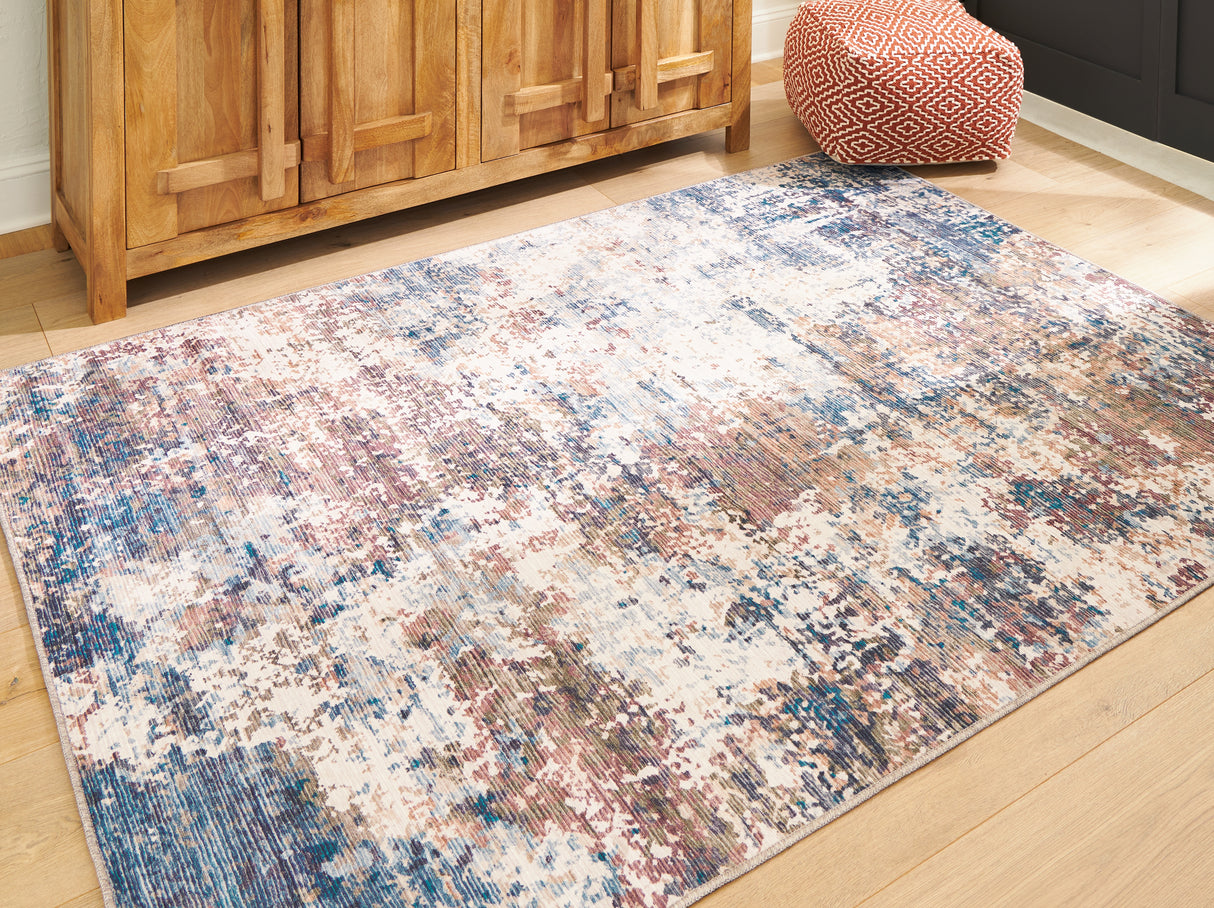 Furniture City Slidell - Ashley Furniture - Willbertal Rug - 5'2" x 7' Washable Rug / Multi - R406652