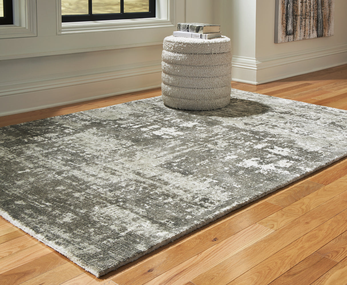 Furniture City Slidell - Ashley Furniture - Valmontic Rug - 5' x 7' Rug / Gray - R406922
