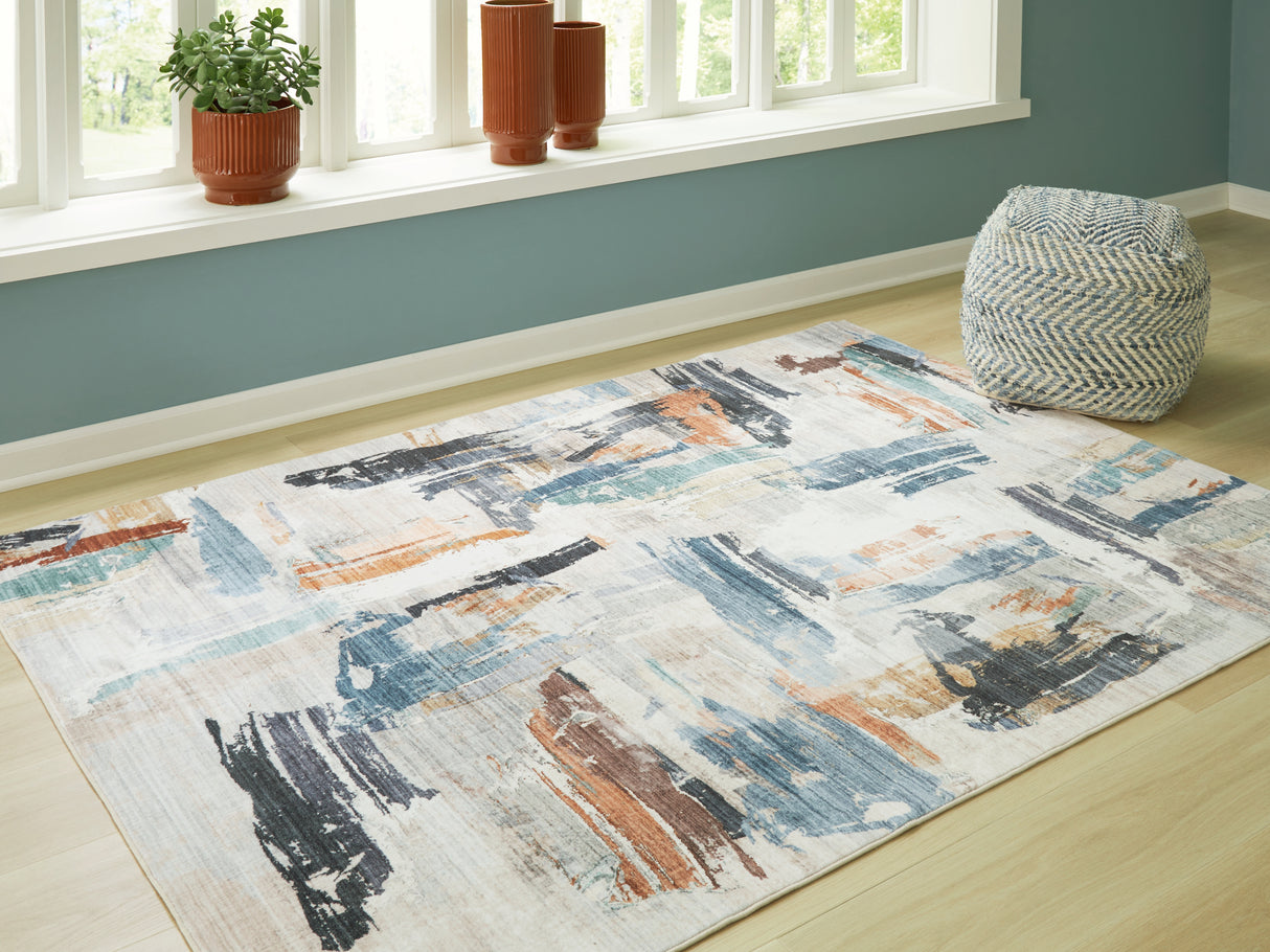 Furniture City Slidell - Ashley Furniture - Hessland Rug - 8' x 10' Washable Rug / Multi - R407051