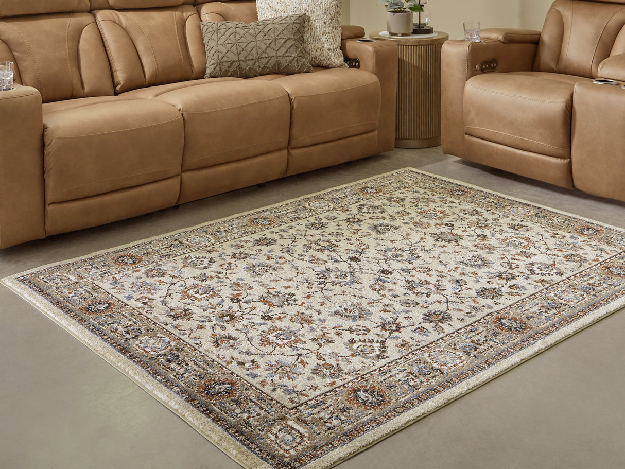 Furniture City Slidell - Ashley Furniture - Beritham Rug - Large Rug / Blue/Brown/Beige - R407261