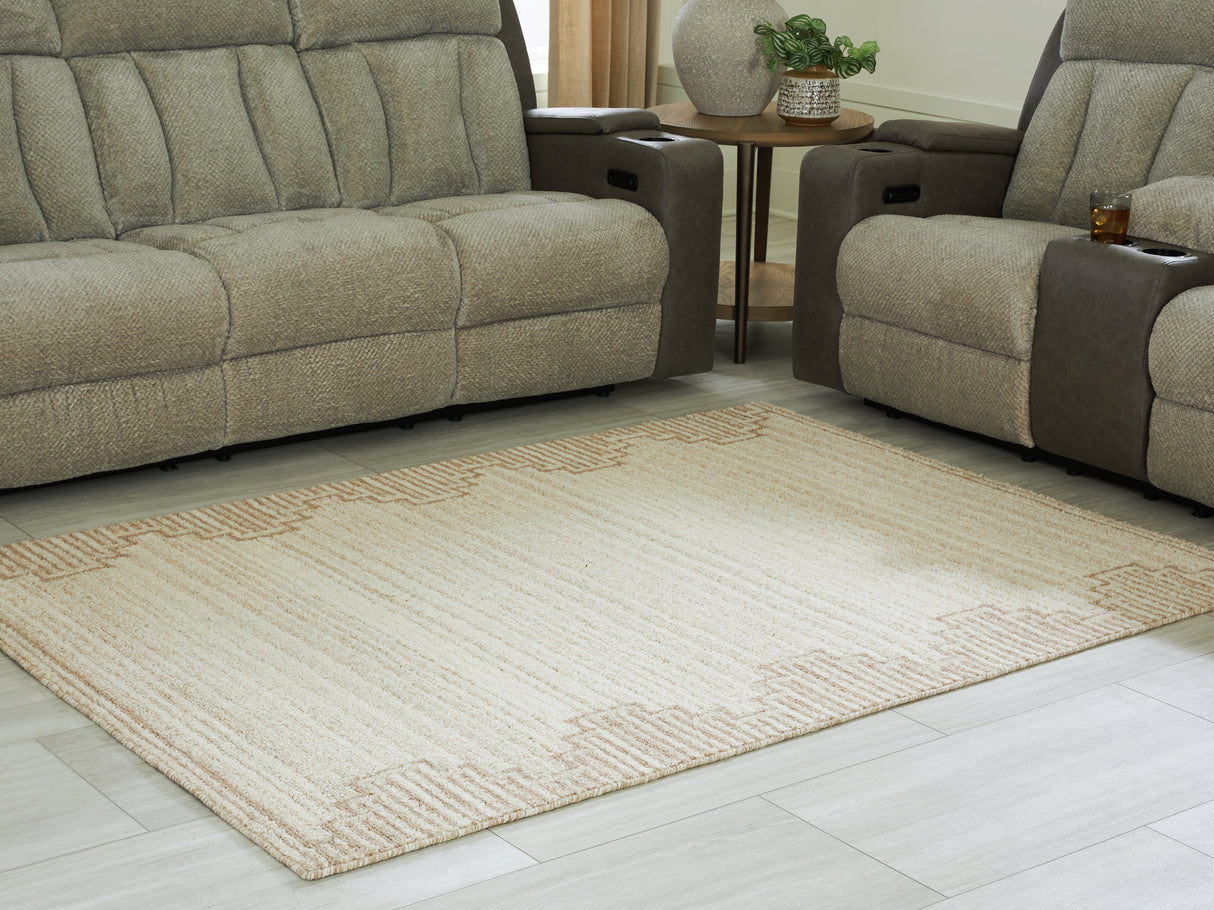 Furniture City Slidell - Ashley Furniture - Emorymore Rug - Large Rug / Brown/Beige - R407301