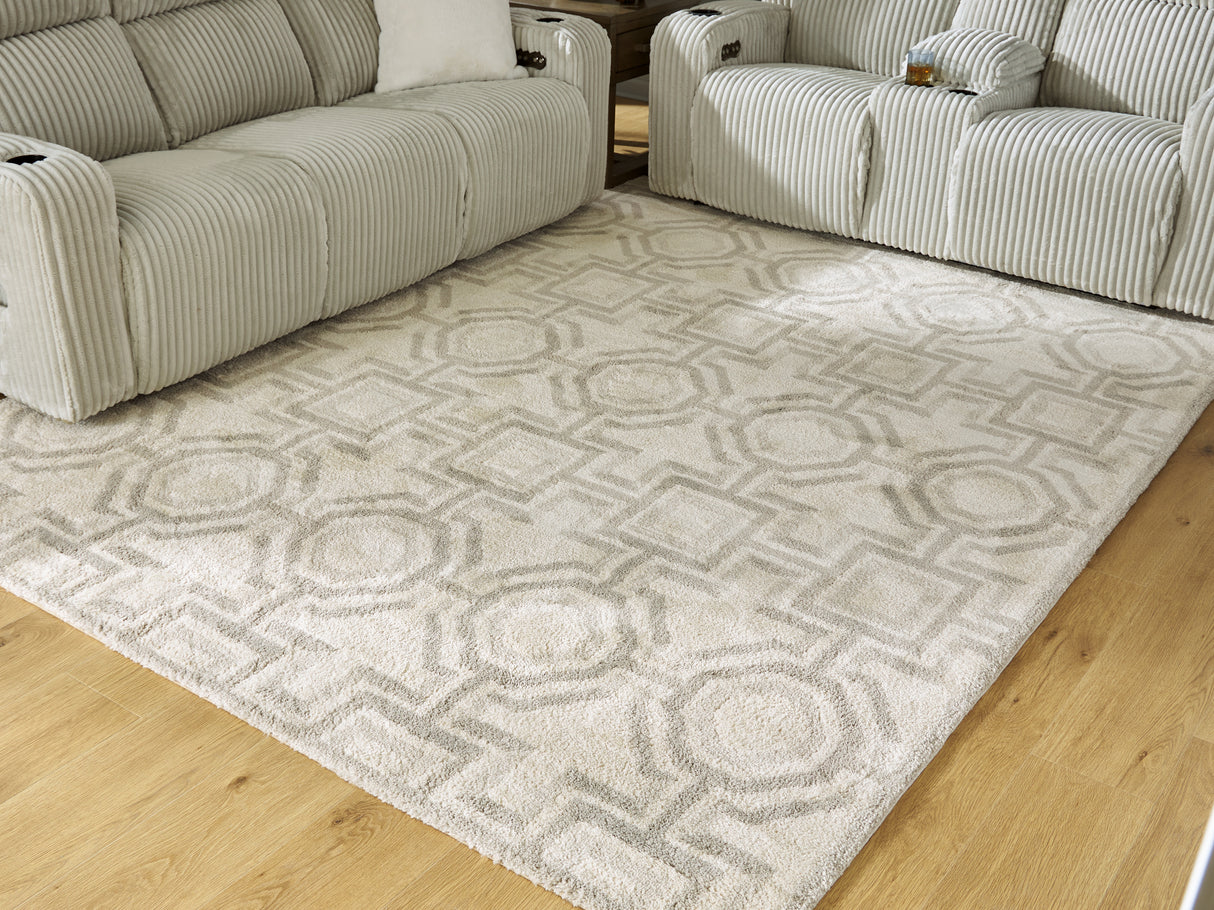 Furniture City Slidell - Ashley Furniture - Maconville Rug - Medium Rug / Ivory/Gray - R407322