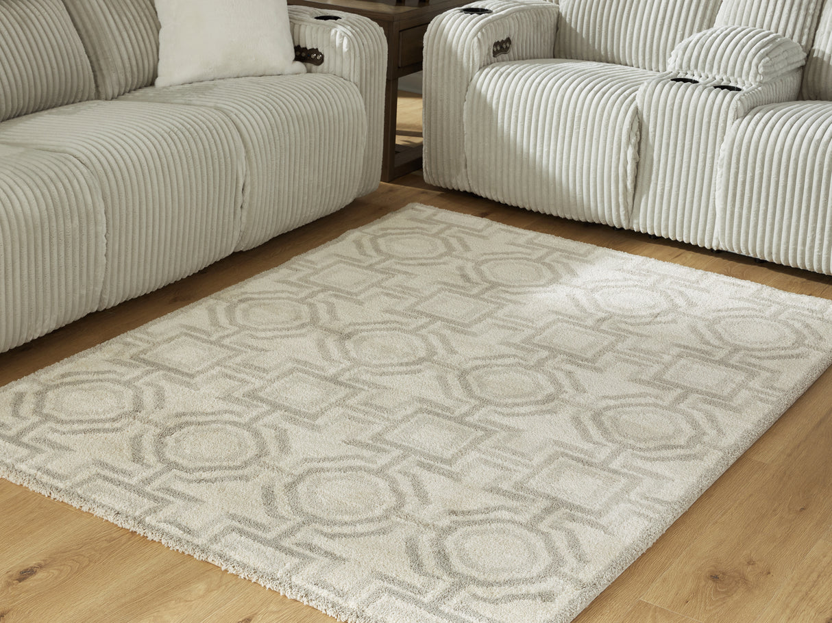 Furniture City Slidell - Ashley Furniture - Maconville Rug - Medium Rug / Ivory/Gray - R407322