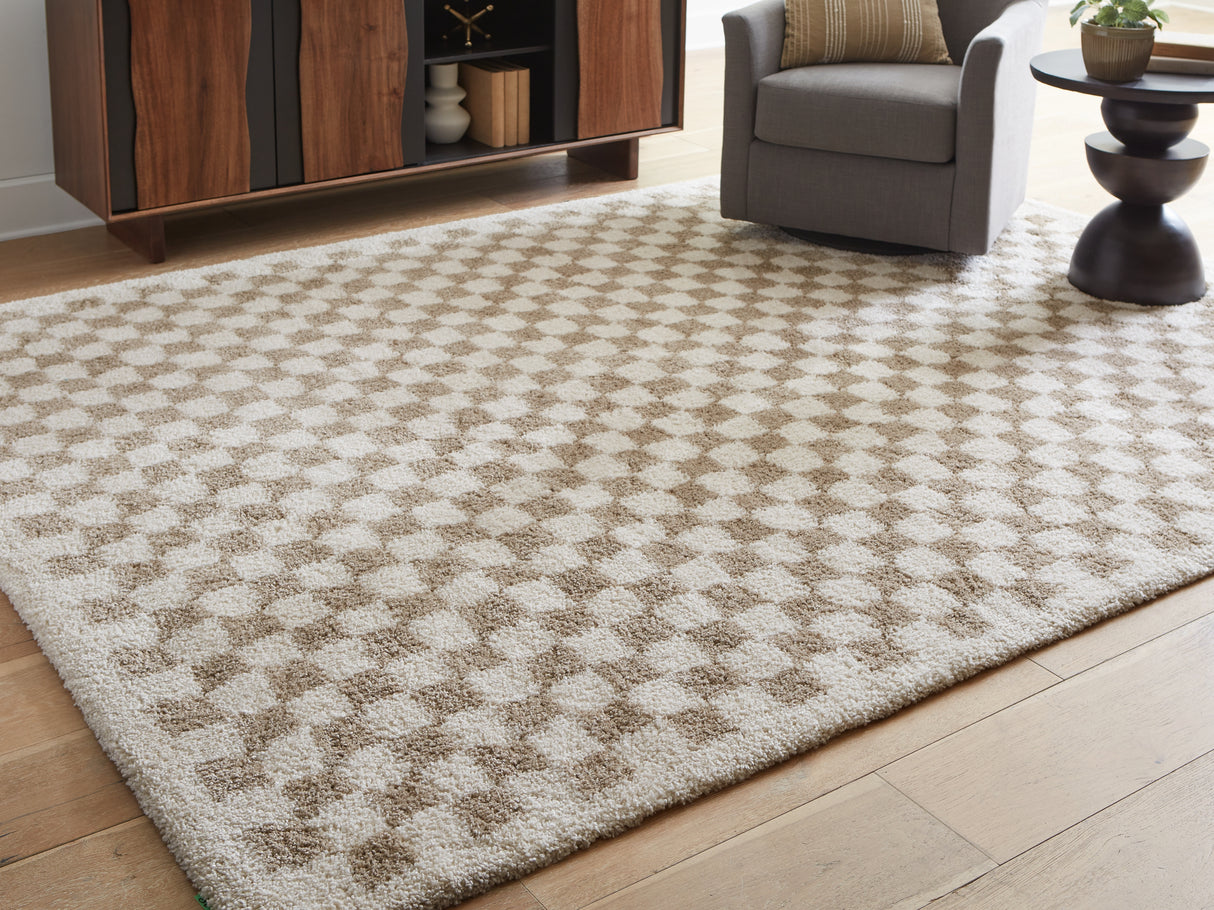 Furniture City Slidell - Ashley Furniture - Karamen Rug - Large Rug / Taupe/Ivory - R407341