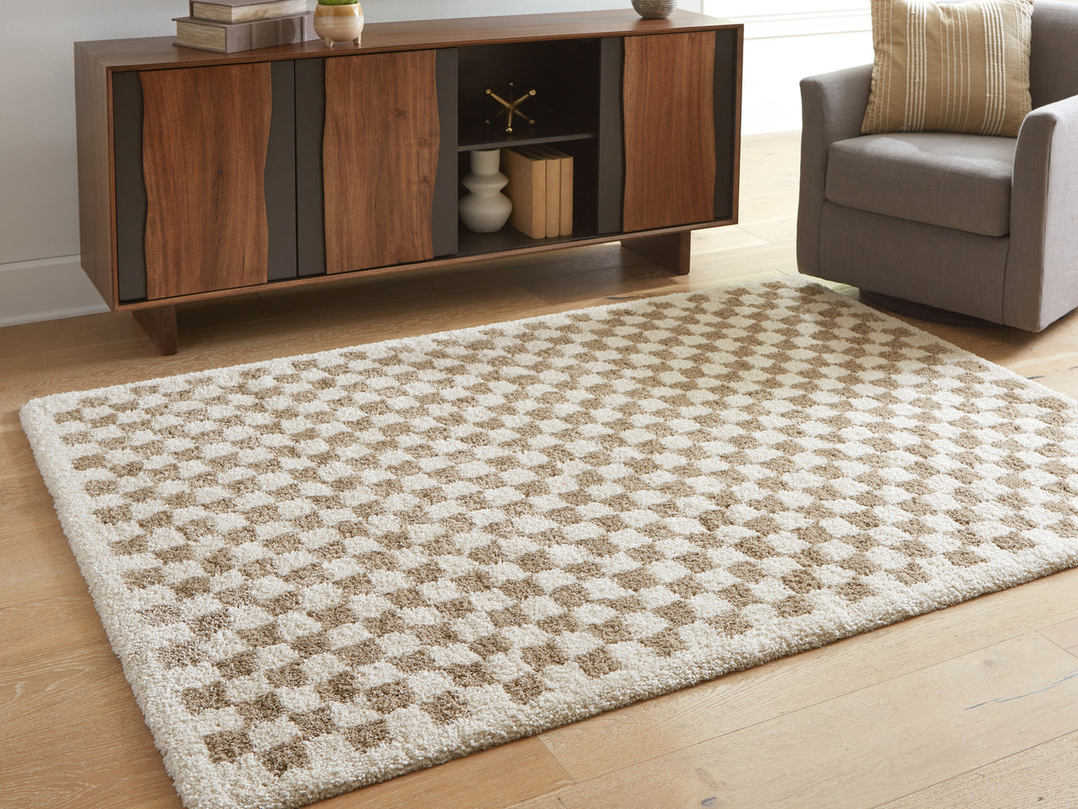 Furniture City Slidell - Ashley Furniture - Karamen Rug - Medium Rug / Taupe/Ivory - R407342