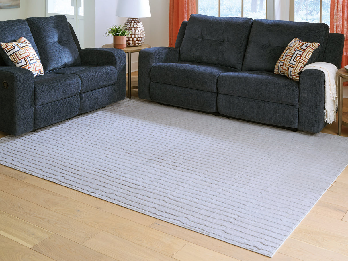 Furniture City Slidell - Ashley Furniture - Worthley Rug - Washable 8' x 10' Area Rug / Gray - R407451