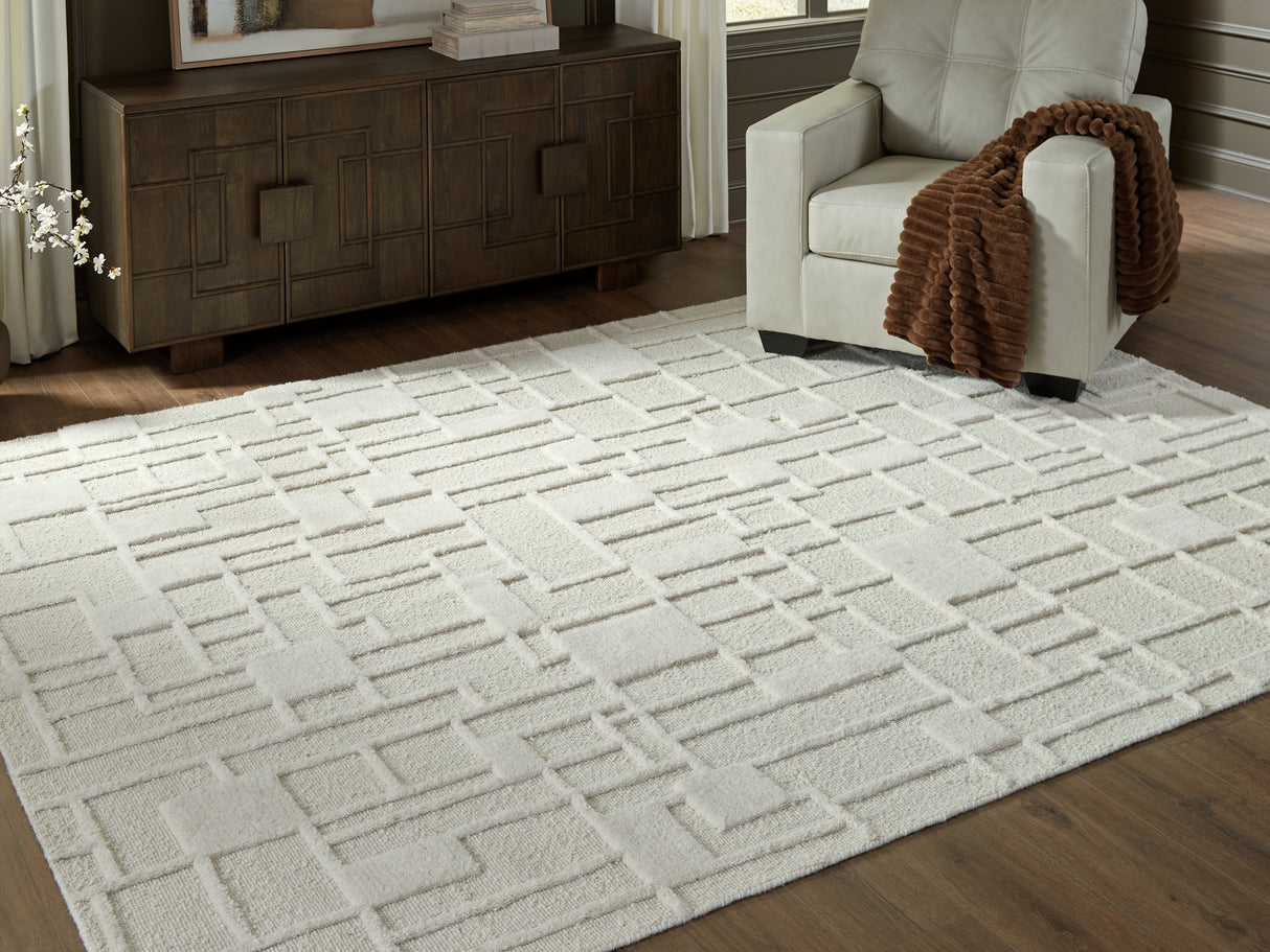 Furniture City Slidell - Ashley Furniture - Empriss Rug - 5' x 7' Area Rug / Ivory - R407622