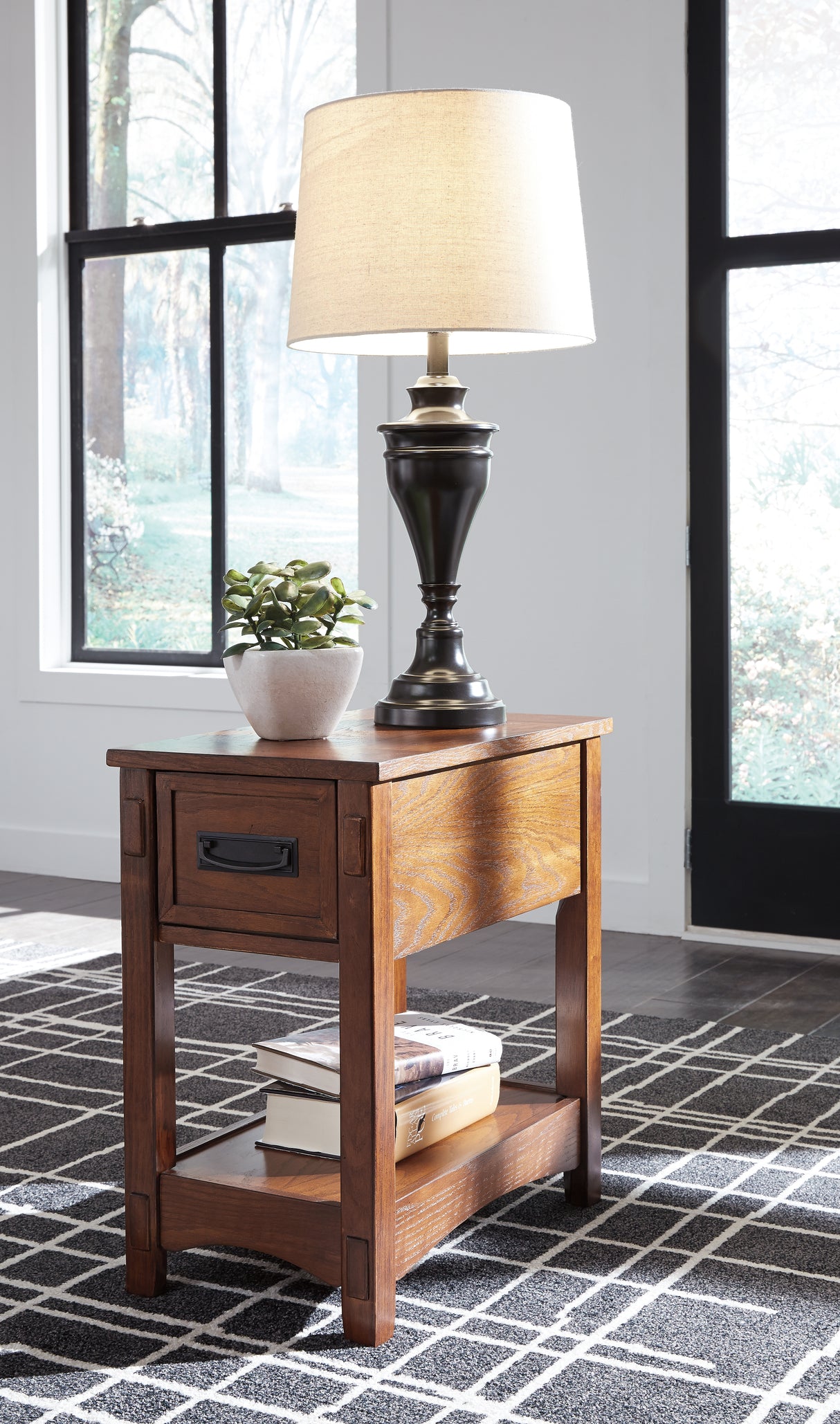 Furniture City Slidell - Ashley Furniture - Breegin Chairside End Table - Chair Side End Table / Brown - T007-319