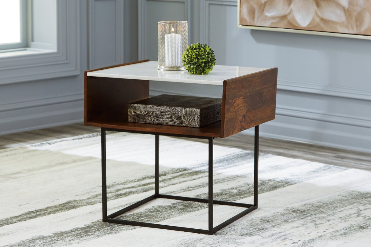 Furniture City Slidell - Ashley Furniture - Rusitori End Table - Rectangular End Table / Multi - T169-3