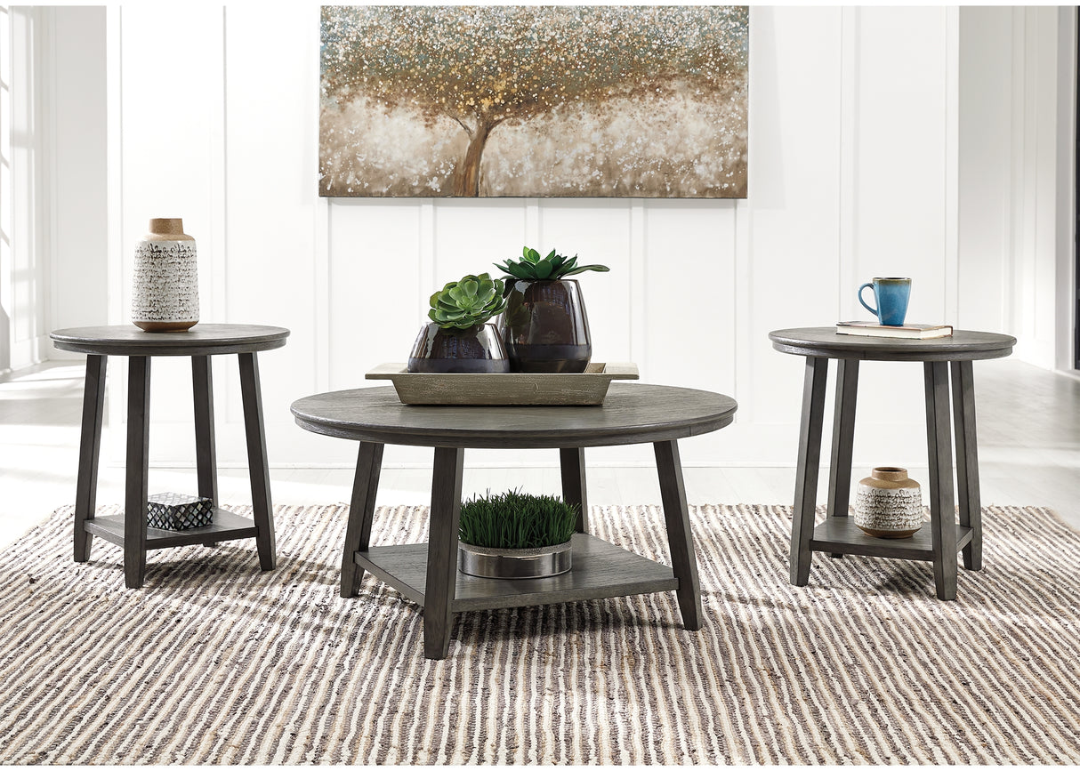 Furniture City Slidell - Ashley Furniture - Caitbrook Table (Set of 3) - Occasional Table Set (3/CN) / Gray - T188-13