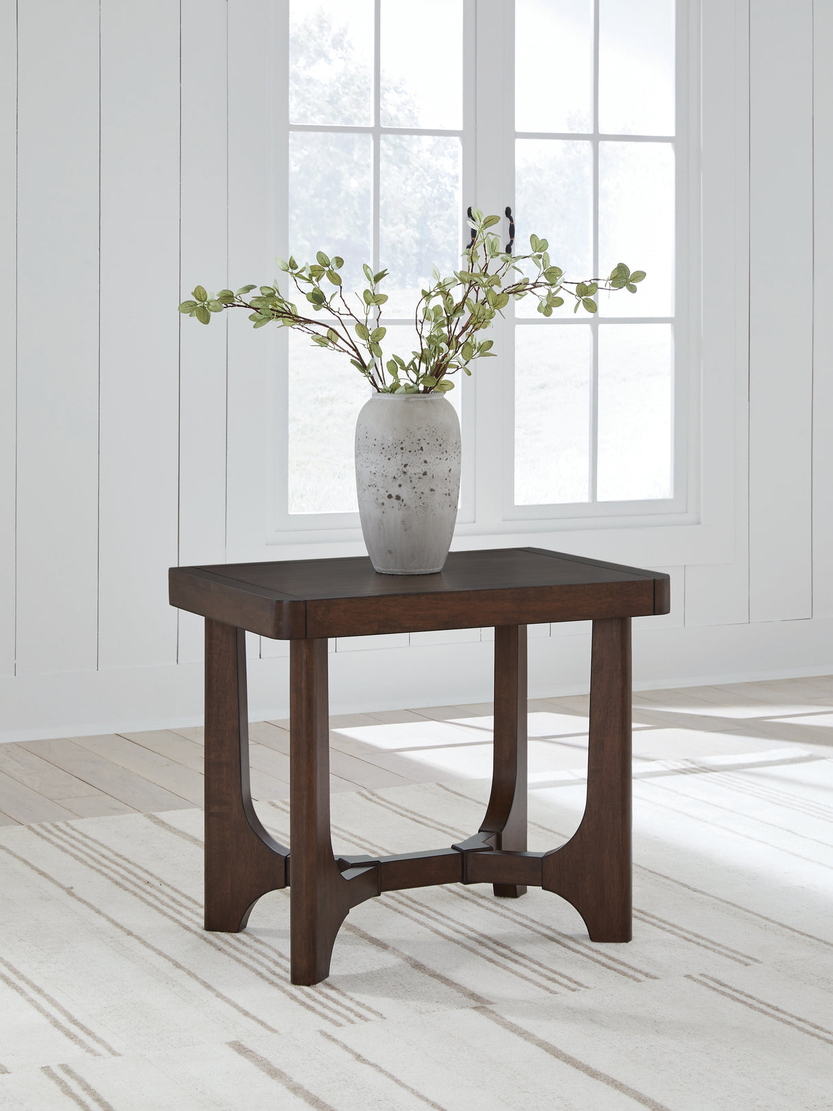 Furniture City Slidell - Ashley Furniture - Korestone End Table - Rectangular End Table / Dark Brown - T438-3