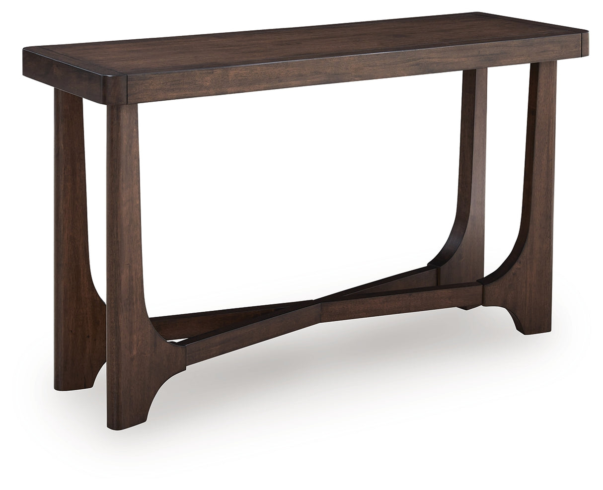 Furniture City Slidell - Ashley Furniture - Korestone Sofa Table - Sofa Table / Dark Brown - T438-4