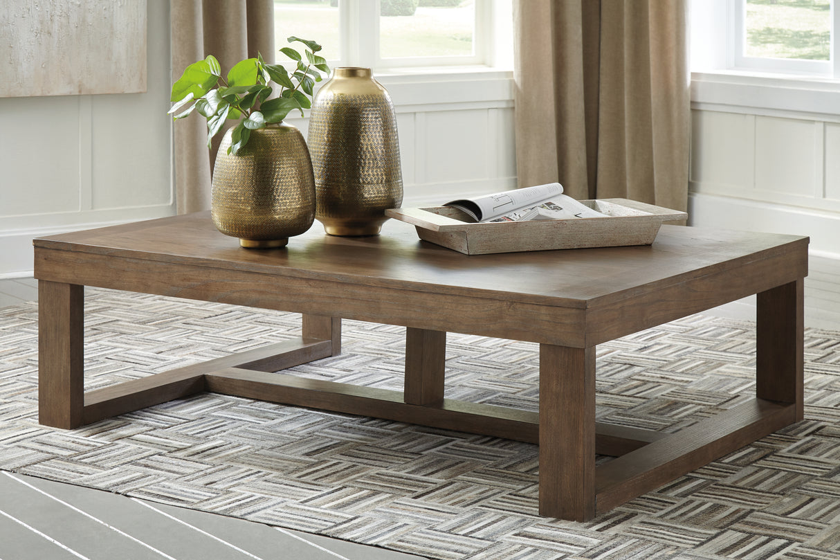 Furniture City Slidell - Ashley Furniture - Cariton Coffee Table - Rectangular Cocktail Table / Gray - T471-1