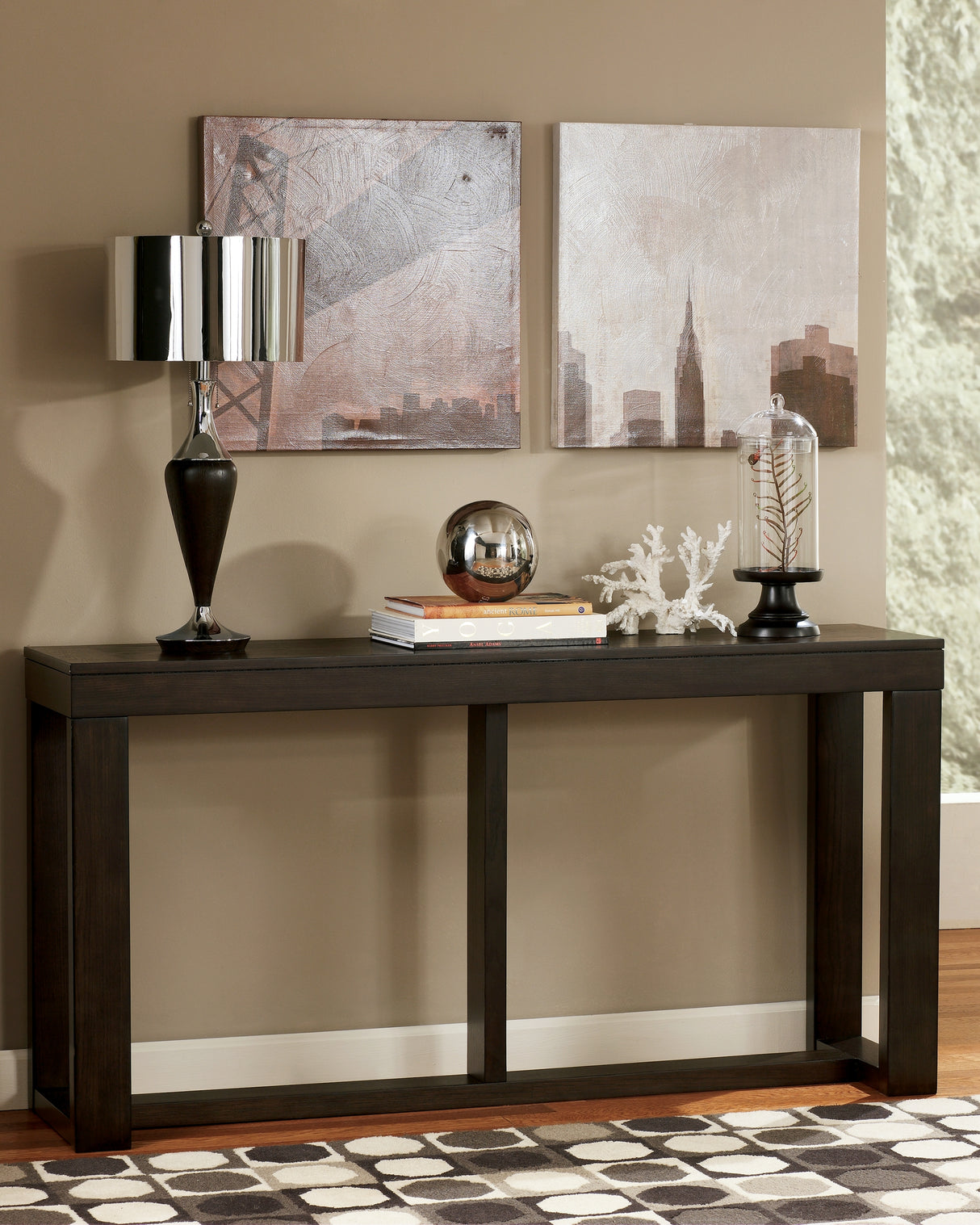 Furniture City Slidell - Ashley Furniture - Watson Sofa/Console Table - Sofa Table / Dark Brown - T481-4