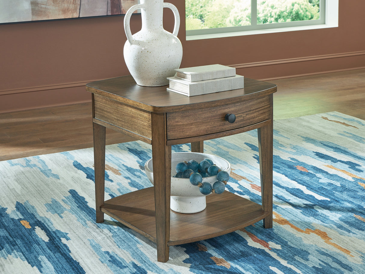 Furniture City Slidell - Ashley Furniture - Burkbyer End Table - Rectangular End Table / Brown - T513-3
