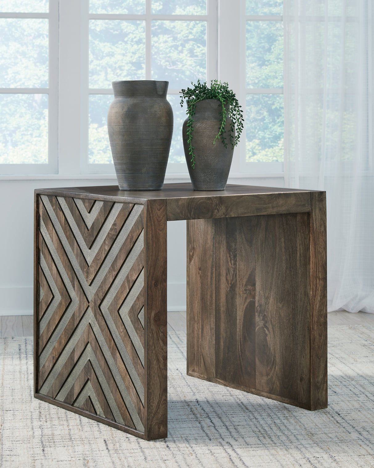 Furniture City Slidell - Ashley Furniture - Dreggan End Table - Square End Table / Brown - T567-2