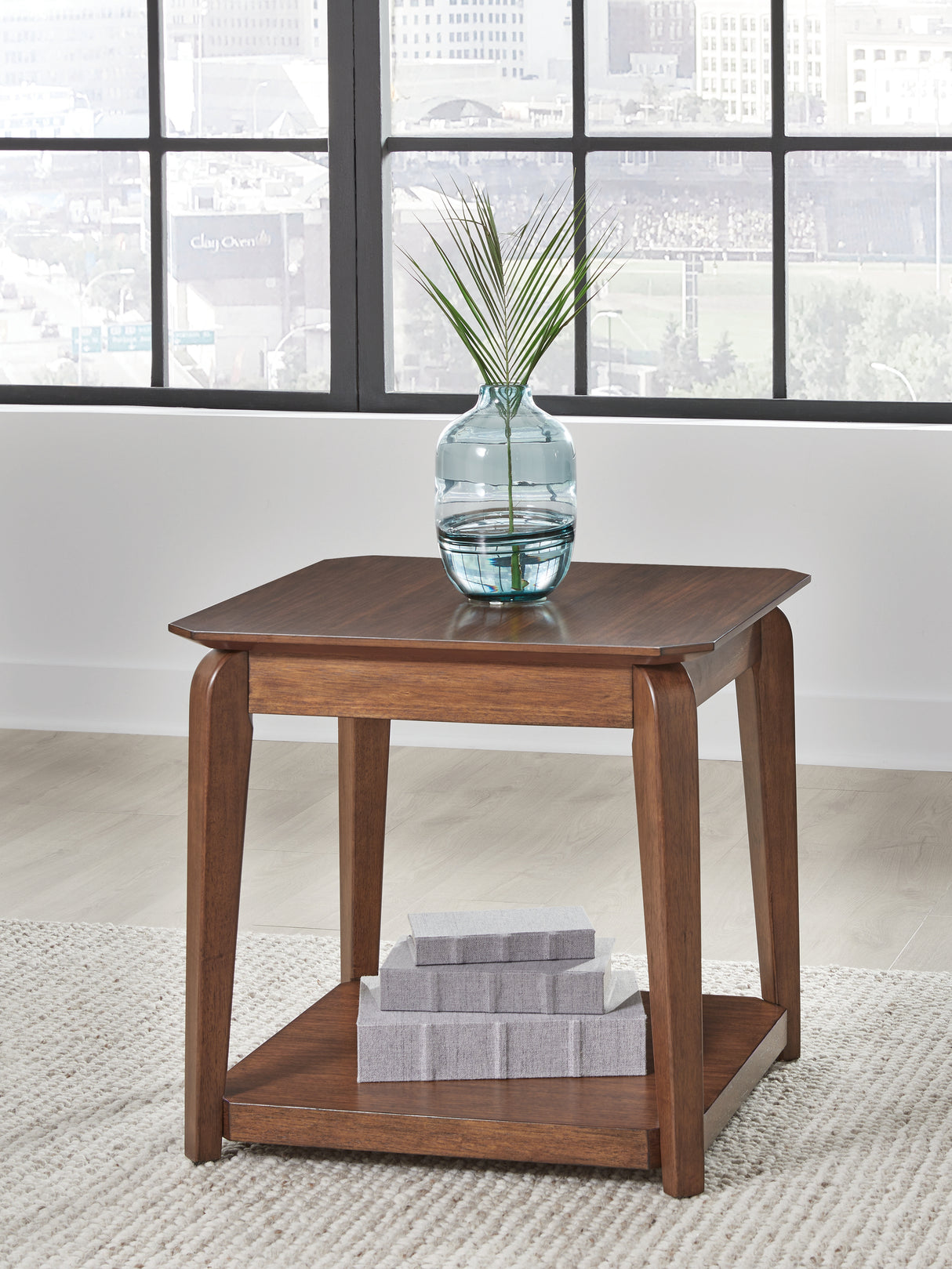 Furniture City Slidell - Ashley Furniture - Trenmour End Table - Square End Table / Medium Brown - T596-2
