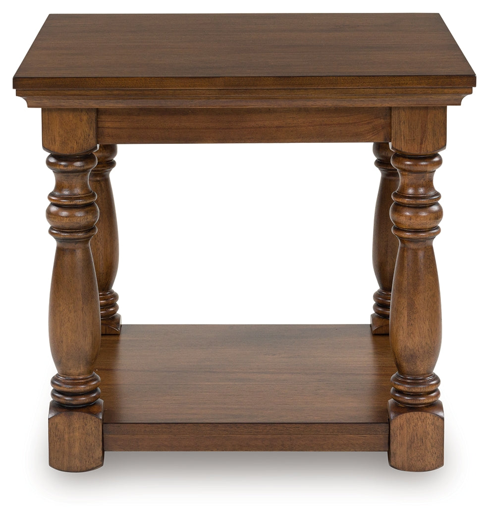 Furniture City Slidell - Ashley Furniture - Sturlayne End Table - Rectangular End Table / Brown - T609-3