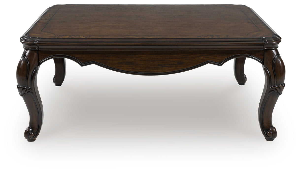 Furniture City Slidell - Ashley Furniture - Maylee Coffee Table - Rectangular Cocktail Table / Dark Brown - T617-1