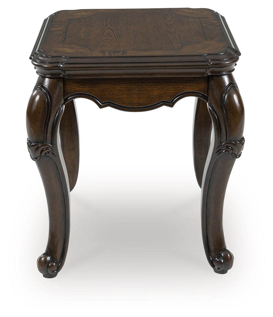 Furniture City Slidell - Ashley Furniture - Maylee End Table - Rectangular End Table / Dark Brown - T617-3