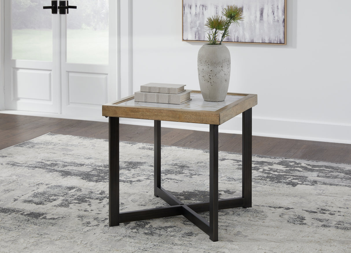Furniture City Slidell - Ashley Furniture - Montia End Table - Square End Table / Multi - T632-2