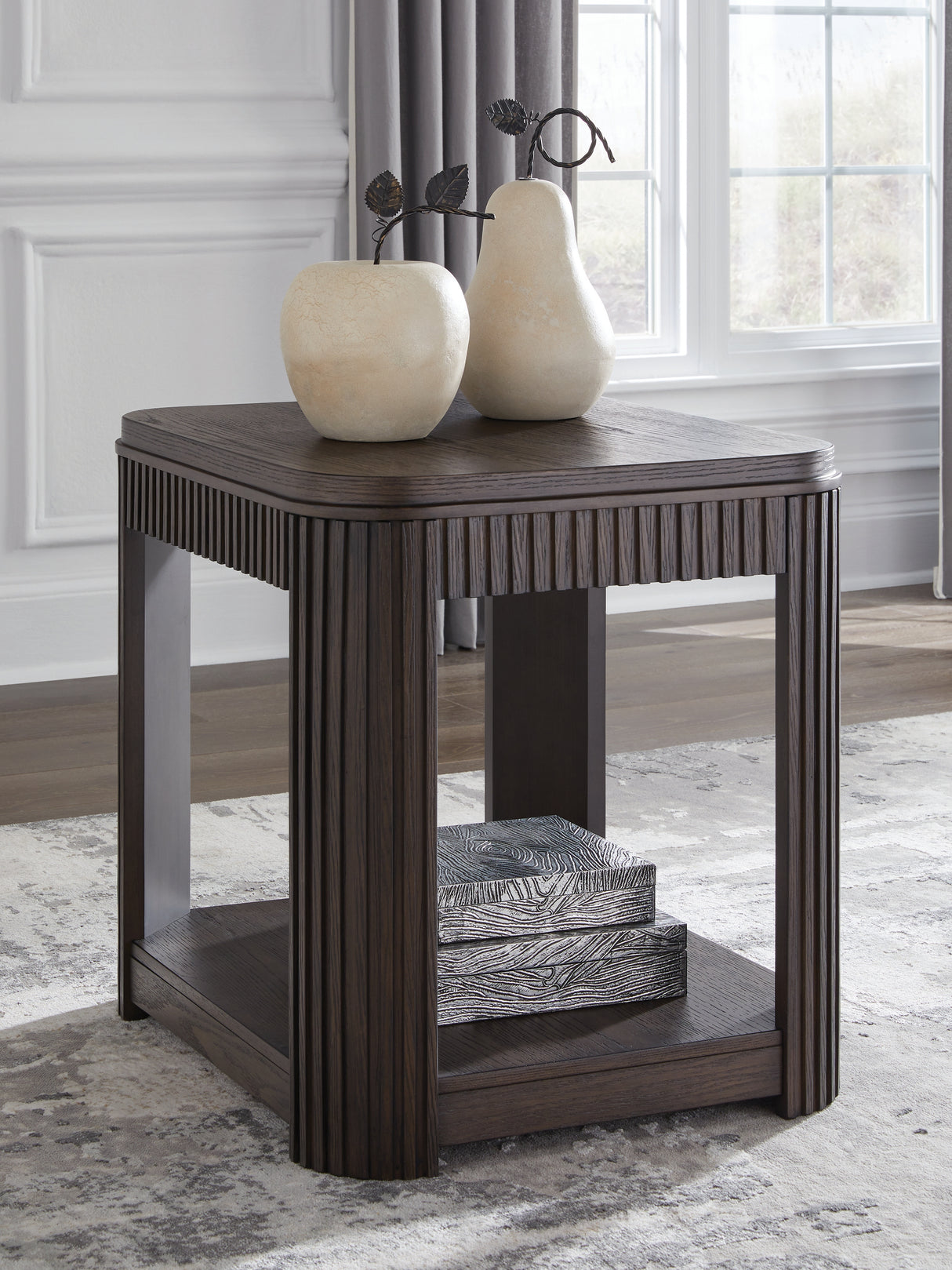 Furniture City Slidell - Ashley Furniture - Carlibrie End Table - Rectangular End Table / Warm Brown - T700-3