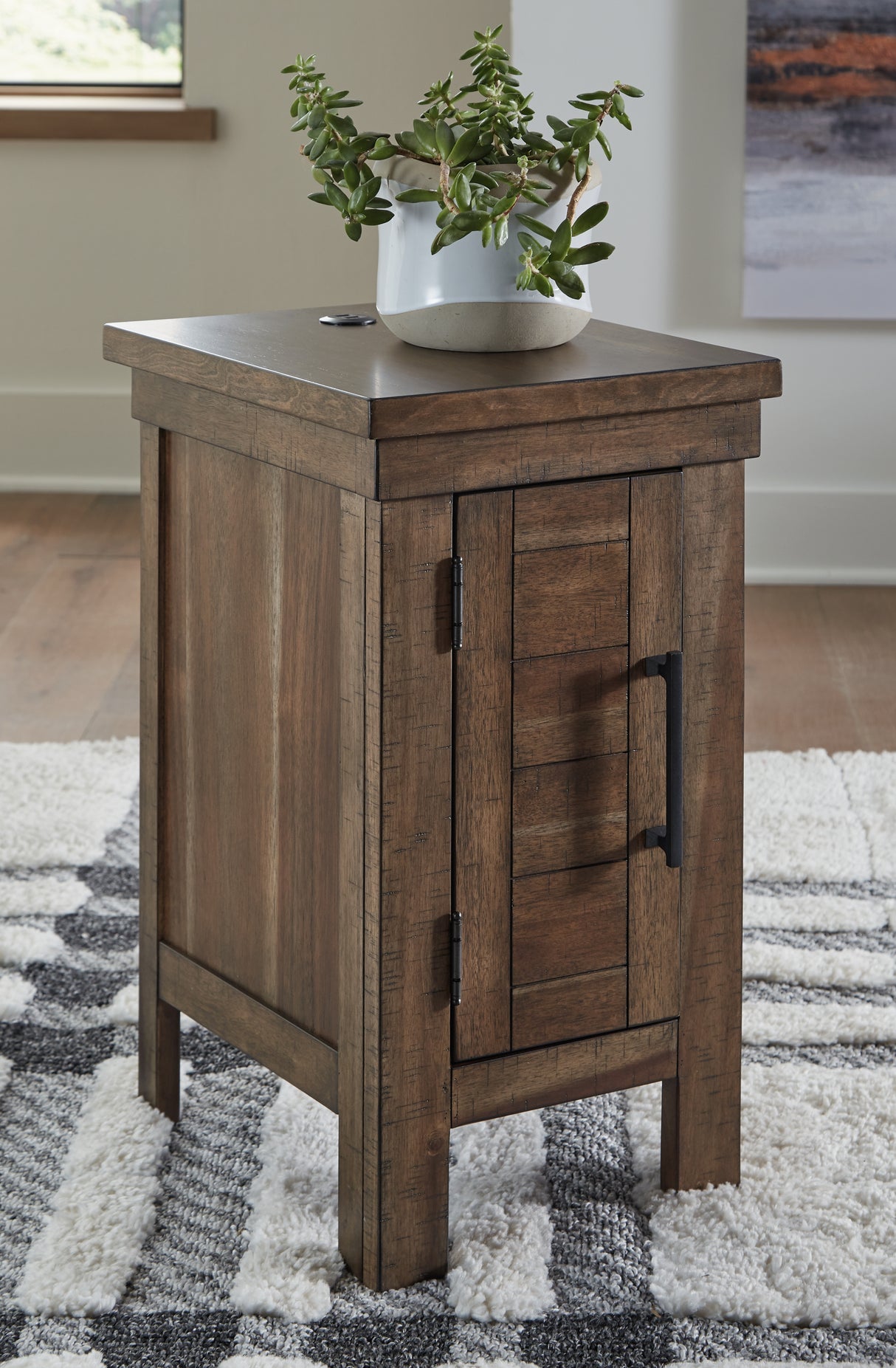 Furniture City Slidell - Ashley Furniture - Moriville Chairside End Table - Chair Side End Table / Grayish Brown - T731-7