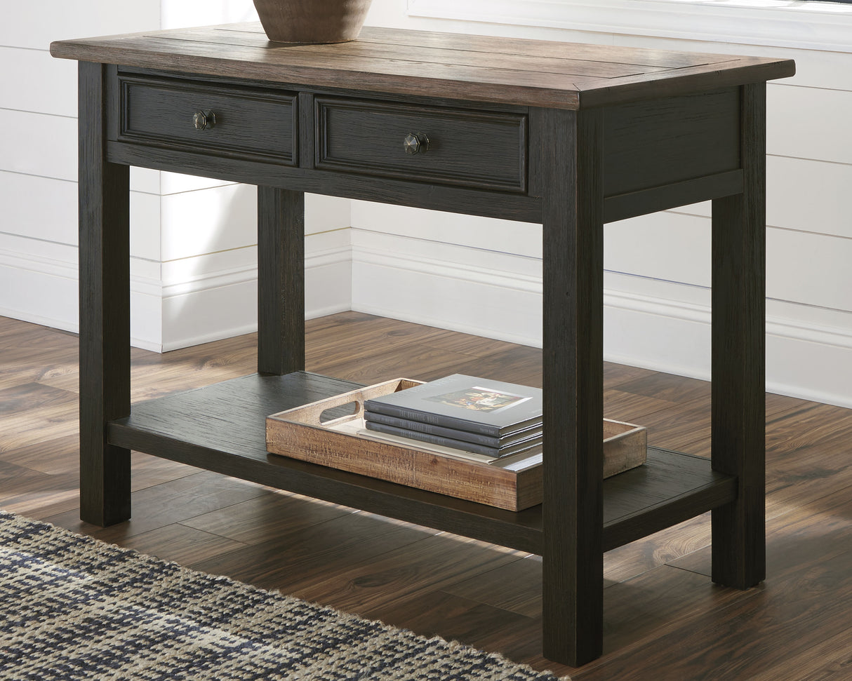 Furniture City Slidell - Ashley Furniture - Tyler Creek Sofa/Console Table - Sofa Table / Grayish Brown/Black - T736-4