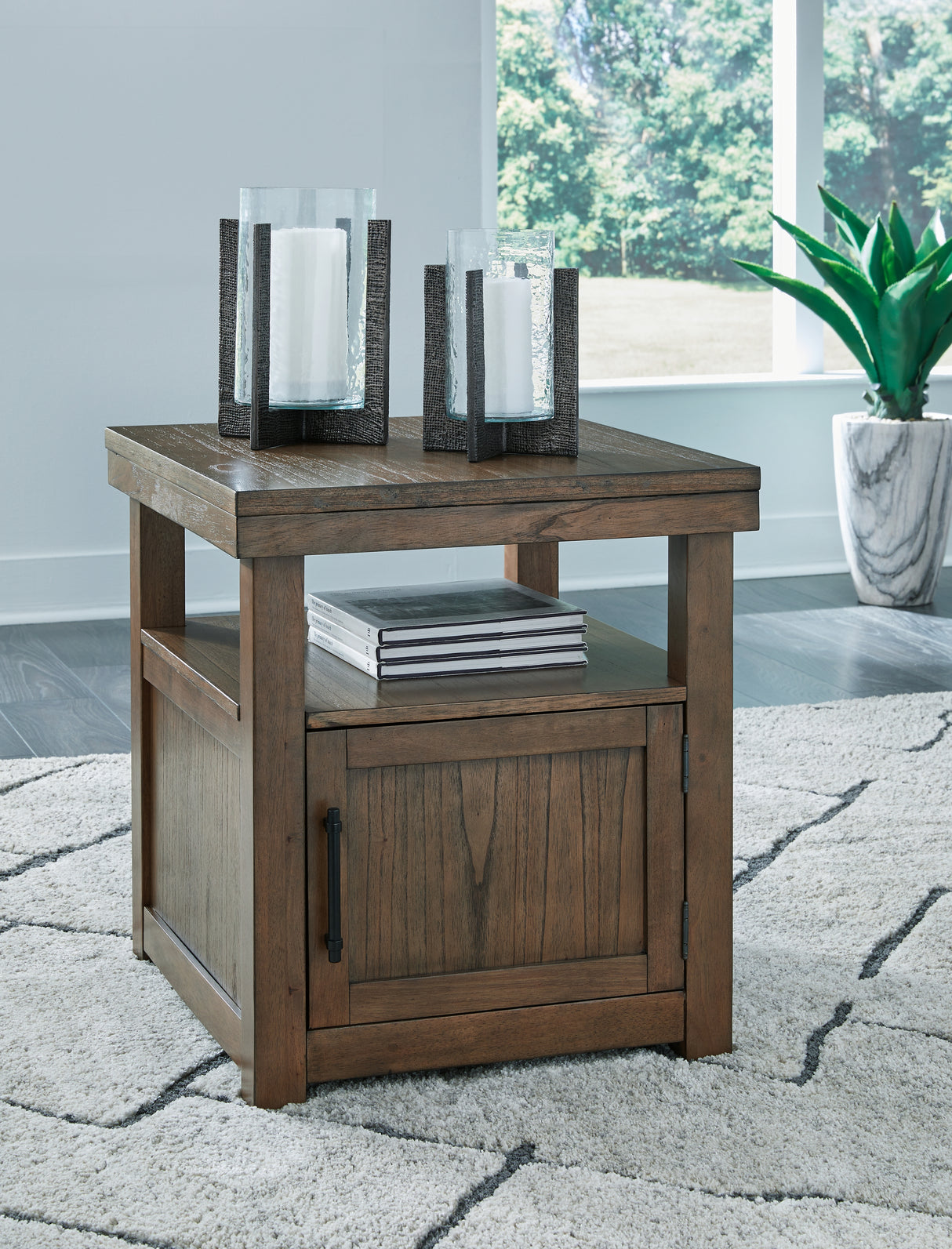 Furniture City Slidell - Ashley Furniture - Boardernest End Table - Rectangular End Table / Brown - T738-3