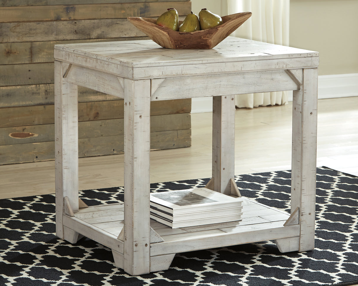 Furniture City Slidell - Ashley Furniture - Fregine End Table - Rectangular End Table / Whitewash - T755-3