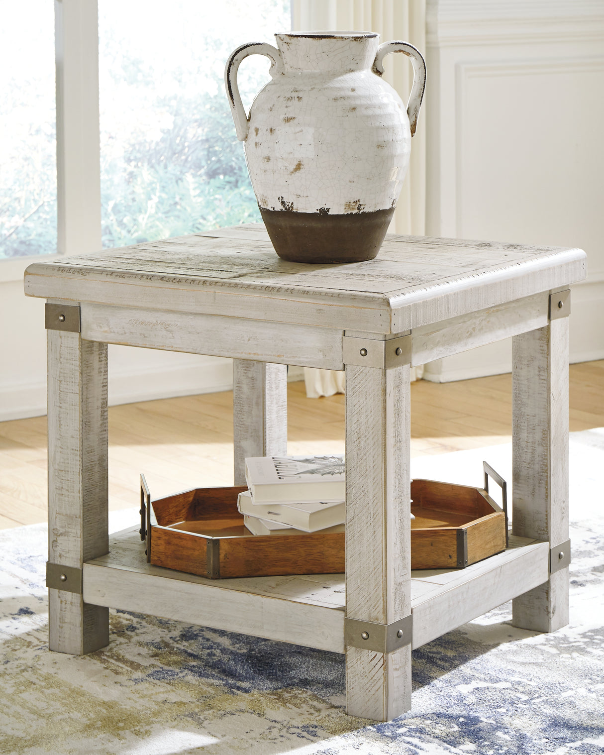 Furniture City Slidell - Ashley Furniture - Carynhurst End Table - Rectangular End Table / Whitewash - T929-3