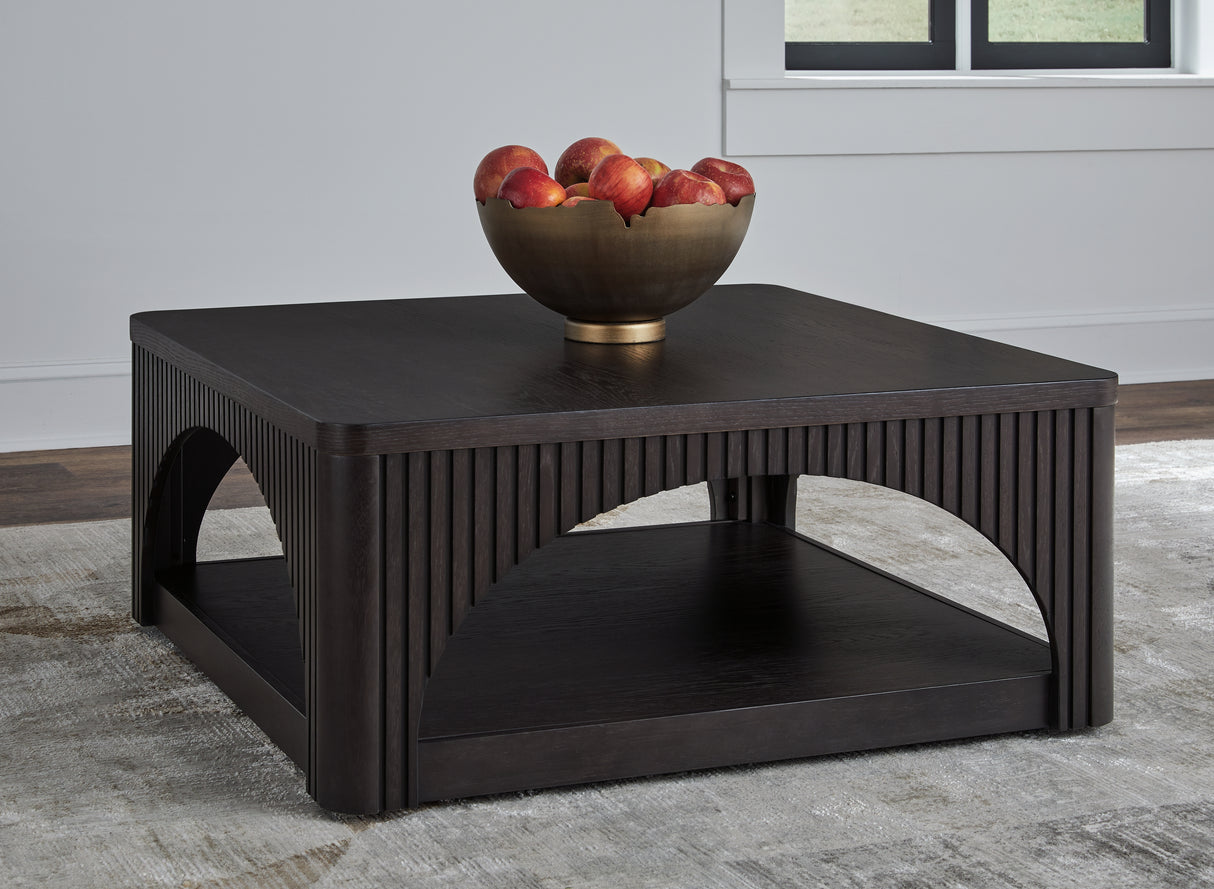Furniture City Slidell - Ashley Furniture - Yellink Coffee Table - Square Cocktail Table / Black - T760-8