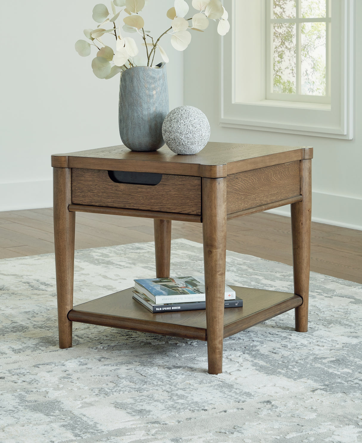 Furniture City Slidell - Ashley Furniture - Roanhowe End Table - Rectangular End Table / Brown - T769-3
