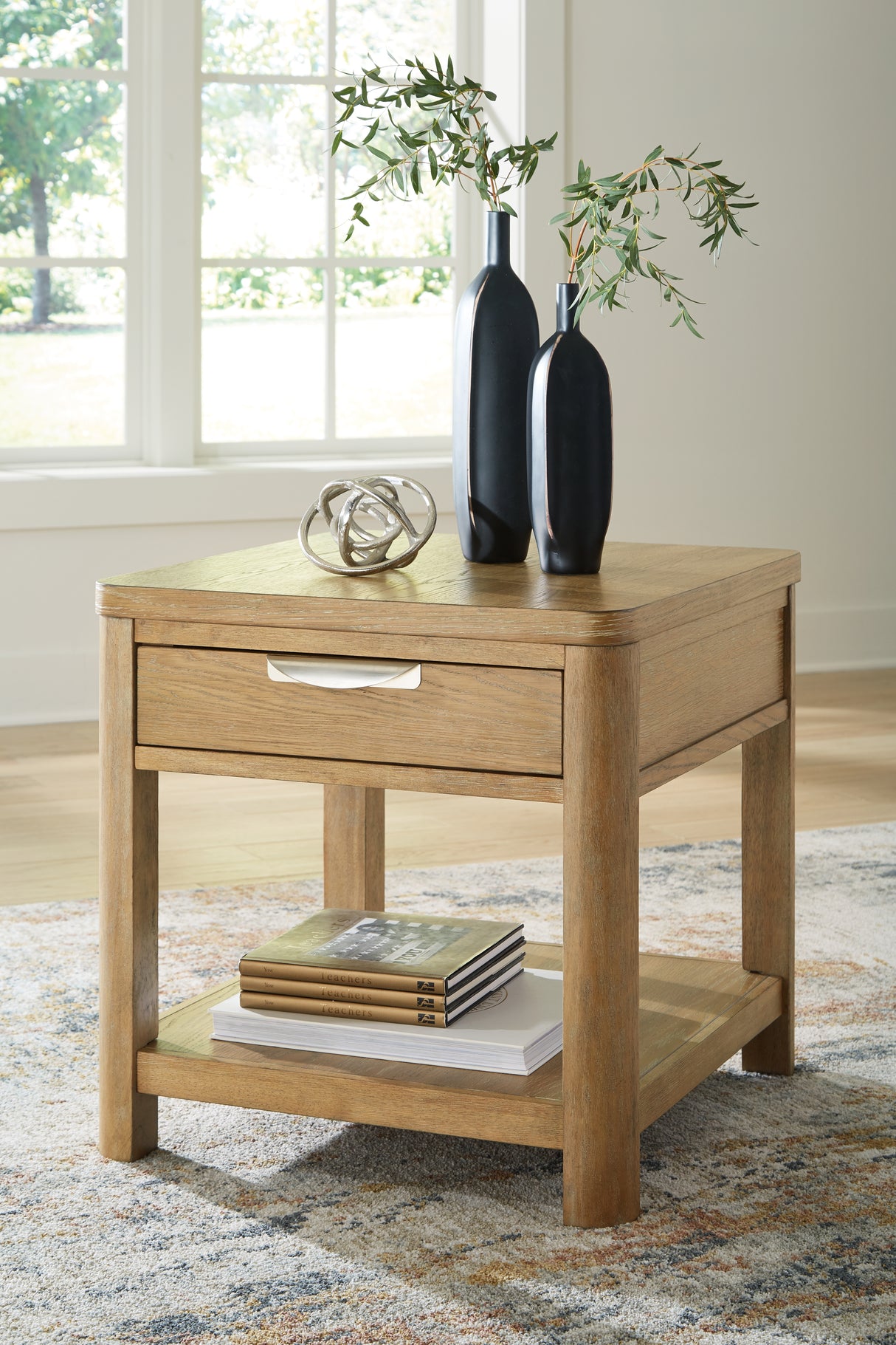 Furniture City Slidell - Ashley Furniture - Rencott End Table - Rectangular End Table / Light Brown - T781-3