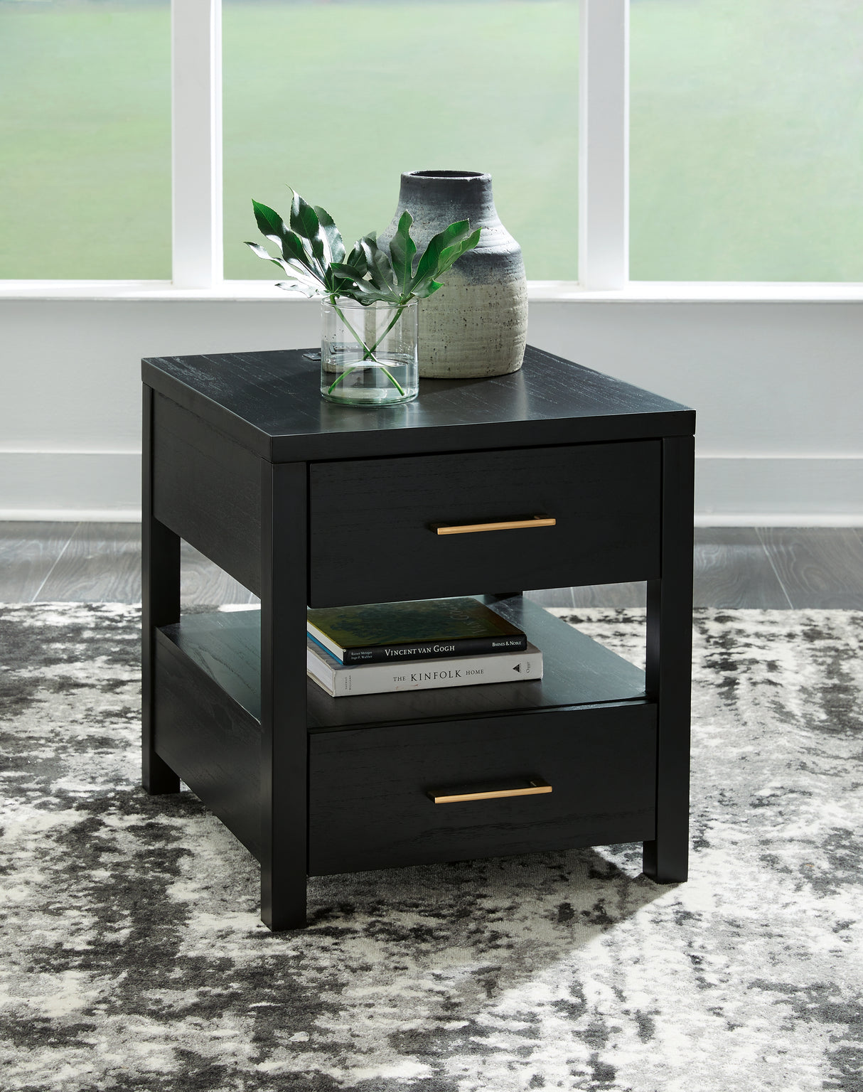 Furniture City Slidell - Ashley Furniture - Winbardi End Table - Rectangular End Table / Black - T786-3