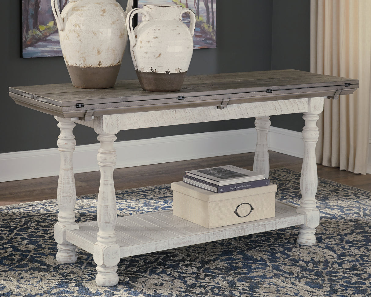 Furniture City Slidell - Ashley Furniture - Havalance Sofa/Console Table - Flip Top Sofa Table / Gray/White - T814-4