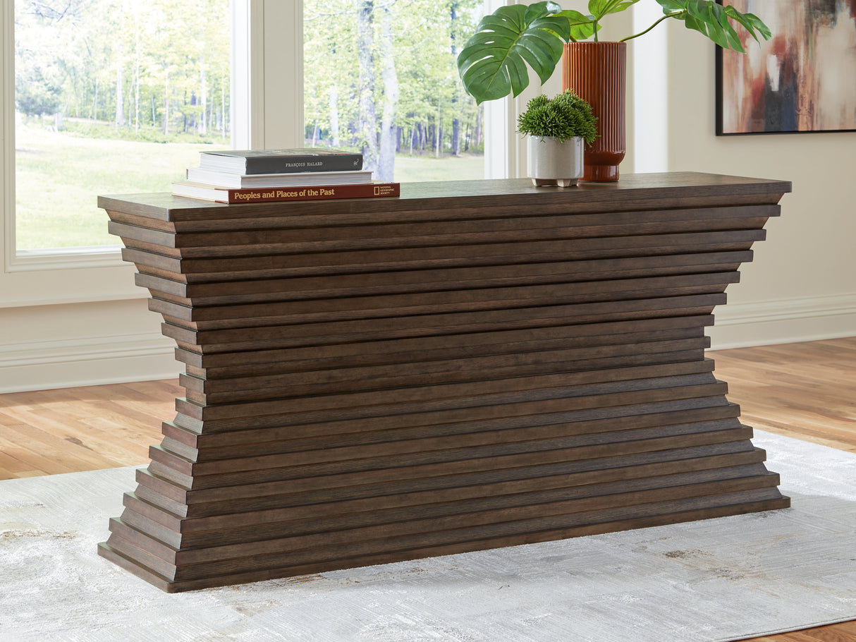 Furniture City Slidell - Ashley Furniture - Hannodream Sofa Table - Sofa Table / Warm Brown - T821-4