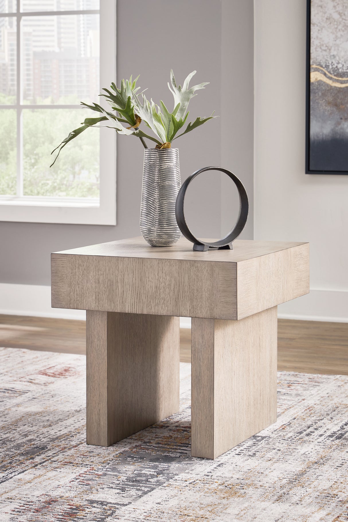 Furniture City Slidell - Ashley Furniture - Jorlaina End Table - Square End Table / Light Grayish Brown - T922-2
