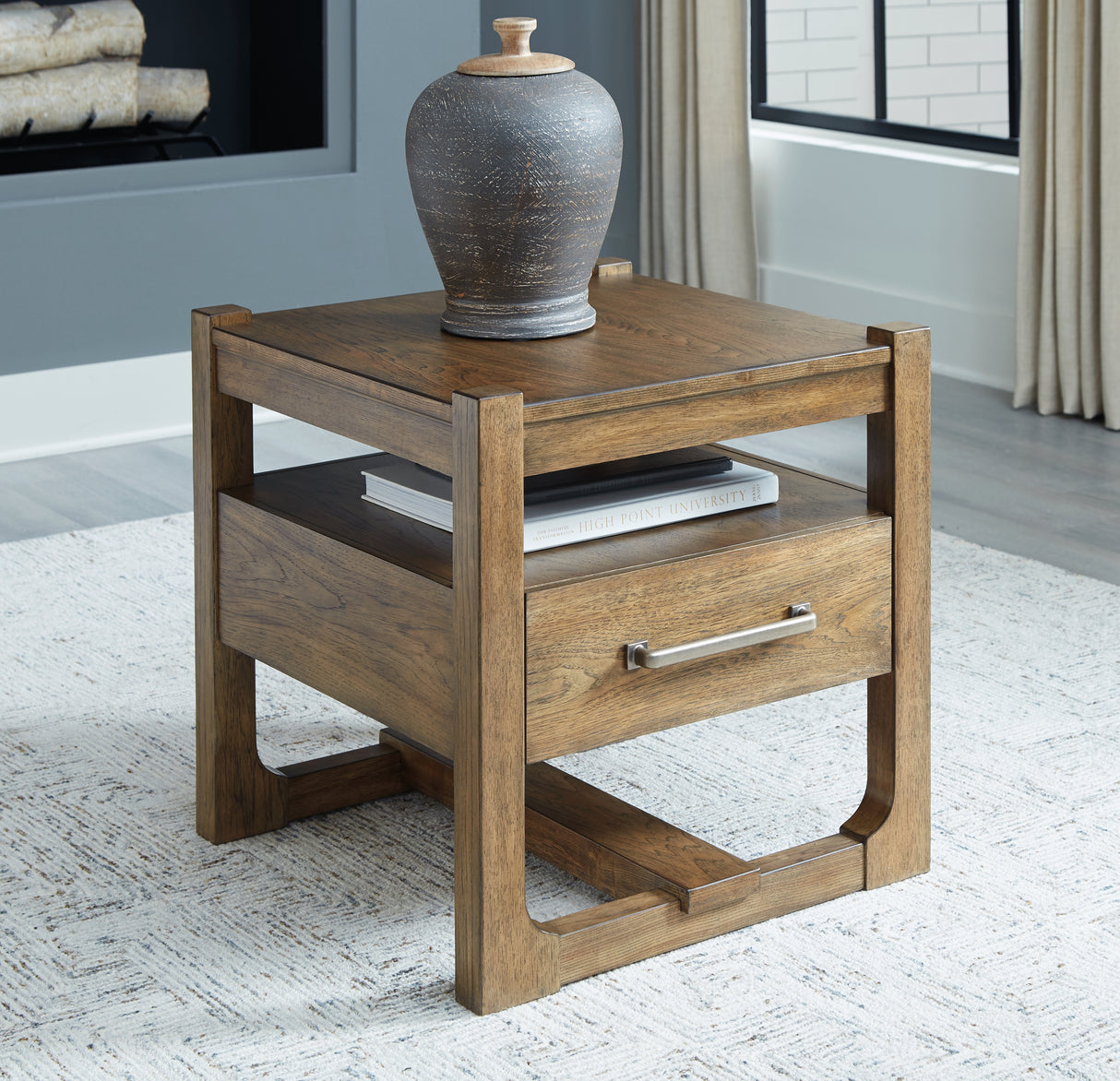 Furniture City Slidell - Ashley Furniture - Cabalynn End Table - Square End Table / Light Brown - T974-2