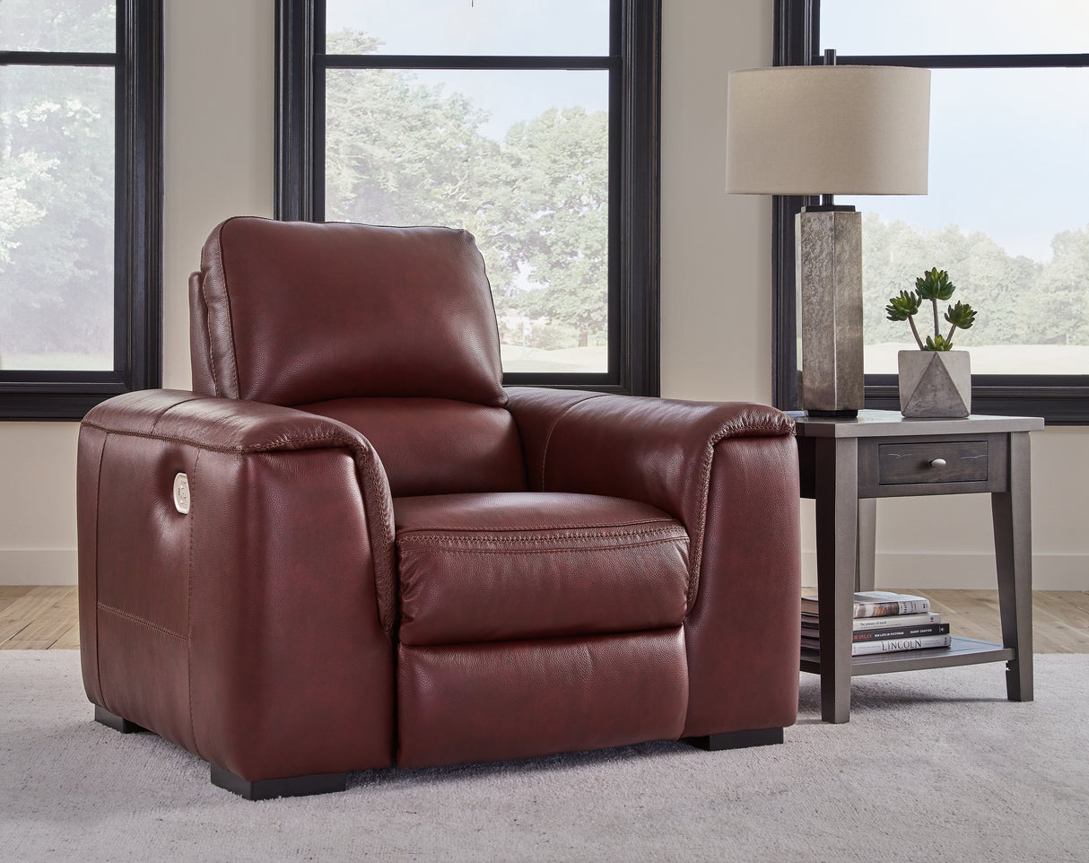 Furniture City Slidell - Ashley Furniture - Alessandro Living Room - PWR Recliner/ADJ Headrest / Garnet - U2550113