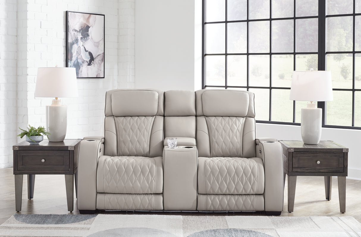 Furniture City Slidell - Ashley Furniture - Boyington Living Room - PWR REC Loveseat/CON/ADJ HDRST / Gray - U2710518
