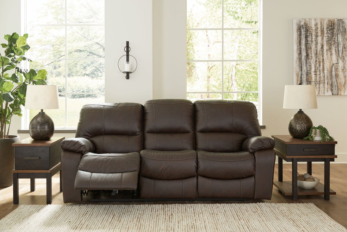 Furniture City Slidell - Ashley Furniture - Leesworth Living Room - Reclining Power Sofa / Dark Brown - U4380887