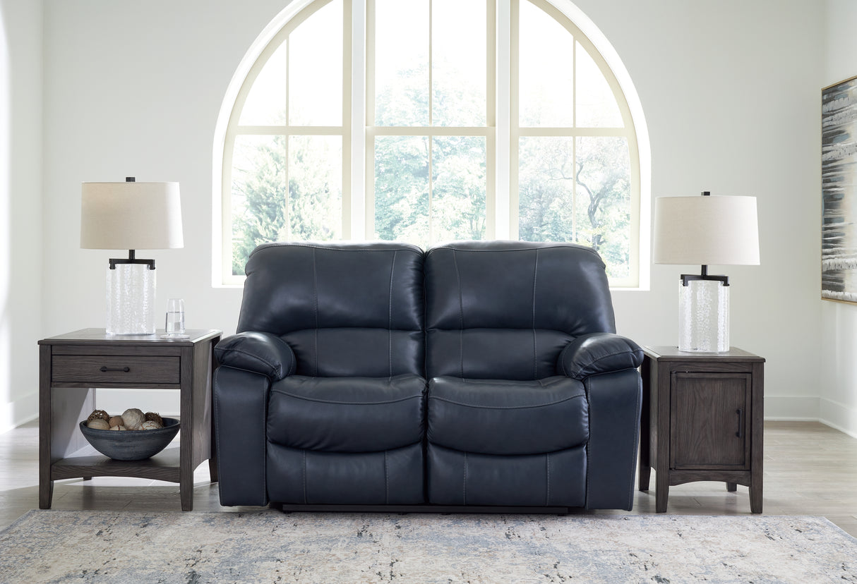 Furniture City Slidell - Ashley Furniture - Leesworth Living Room - Reclining Power Loveseat / Ocean - U4380974