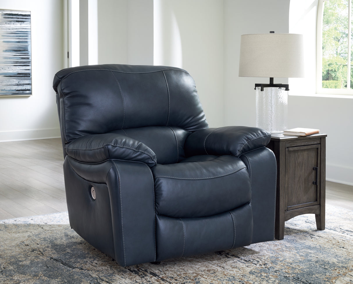 Furniture City Slidell - Ashley Furniture - Leesworth Living Room - Power Rocker Recliner / Ocean - U4380998