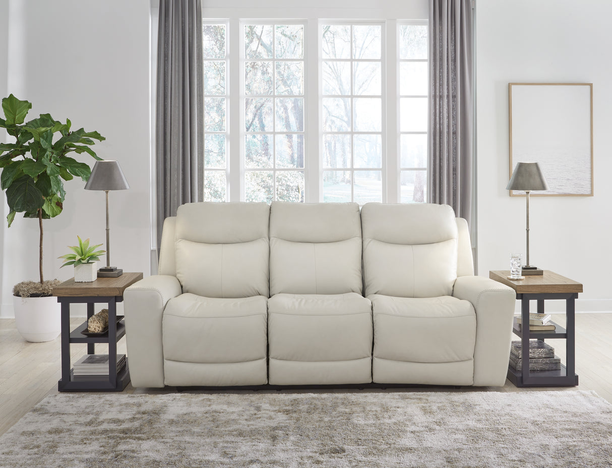 Furniture City Slidell - Ashley Furniture - Mindanao Living Room - PWR REC Sofa with ADJ Headrest / Coconut - U5950515