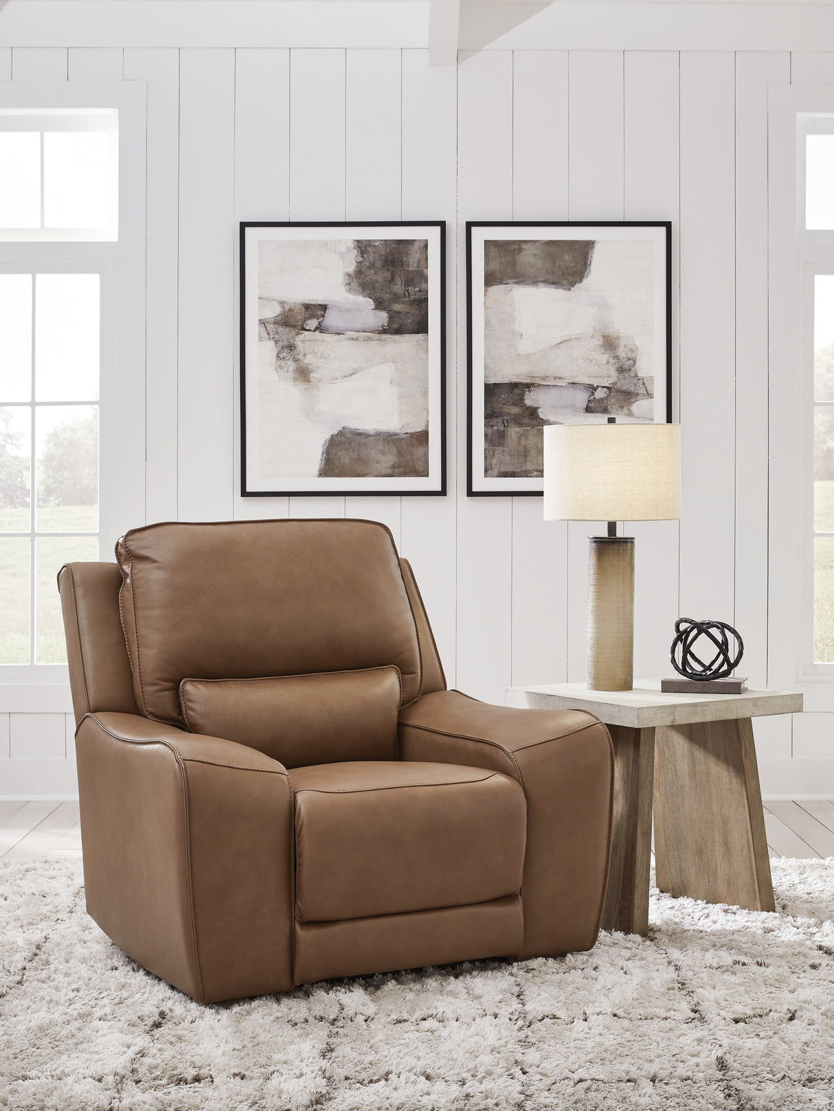 Furniture City Slidell - Ashley Furniture - DeepWakes Living Room - 2 Seat PWR REC Sofa ADJ HDREST / Caramel - PCU6260647